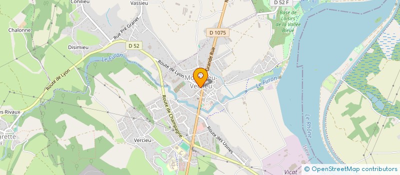 localisation de l'entreprise MADAME MARIE POIZAT  MONTALIEU-VERCIEU