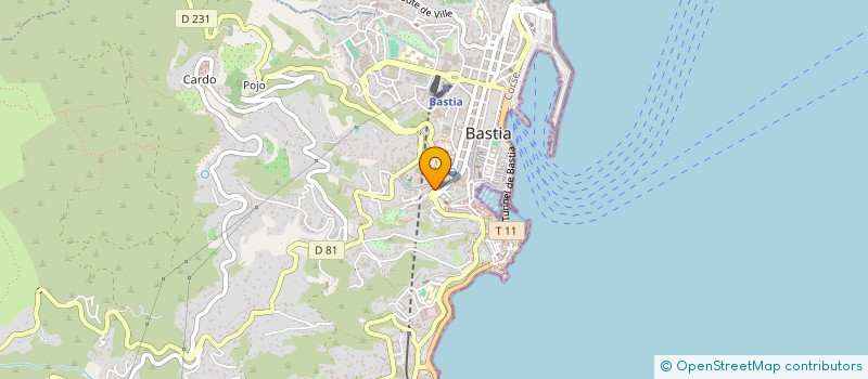 localisation de l'entreprise MADAME MARIE POLI à BASTIA