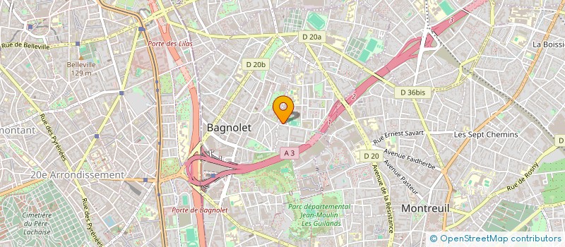 localisation de l'entreprise MADAME MARIE POLIN à BAGNOLET