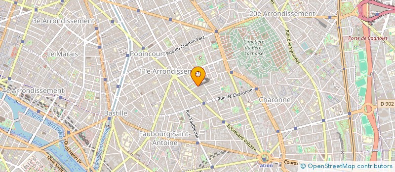 localisation de l'entreprise MADAME MARIE POLLUX  PARIS