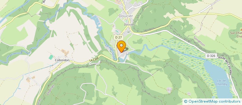 localisation de l'entreprise MADAME MARIE POLY  DOUCIER