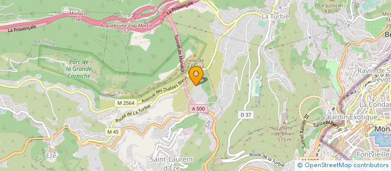 localisation de l'entreprise MADAME MARIE-POMELINE CATOTTI  EZE