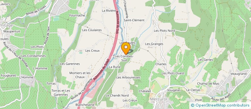 localisation de l'entreprise MADAME MARIE PONSARD à MERCUROL-VEAUNES