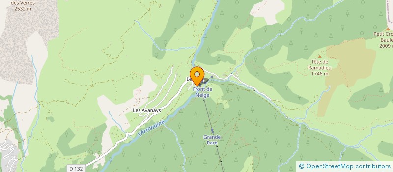 localisation de l'entreprise MADAME MARIE PORRET  LA GIETTAZ