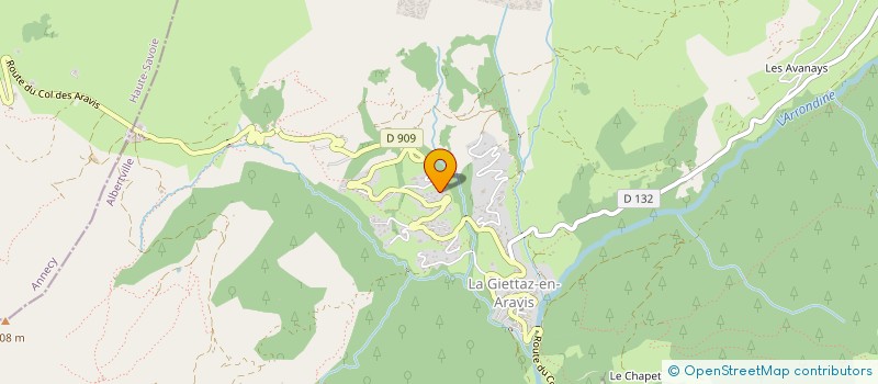 localisation de l'entreprise MADAME MARIE PORRET  LA GIETTAZ