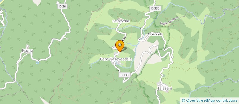 localisation de l'entreprise MADAME MARIE PORRUNCINI  PERO-CASEVECCHIE