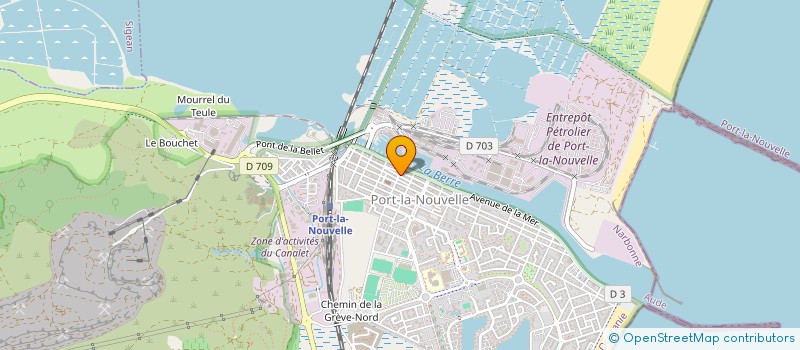 localisation de l'entreprise MADAME MARIE PORTELLI  PORT-LA-NOUVELLE