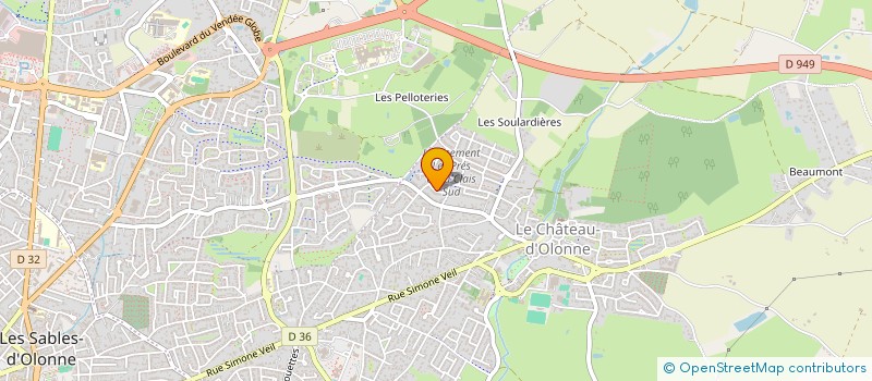 localisation de l'entreprise MADAME MARIE POTEZ à LES SABLES D'OLONNE