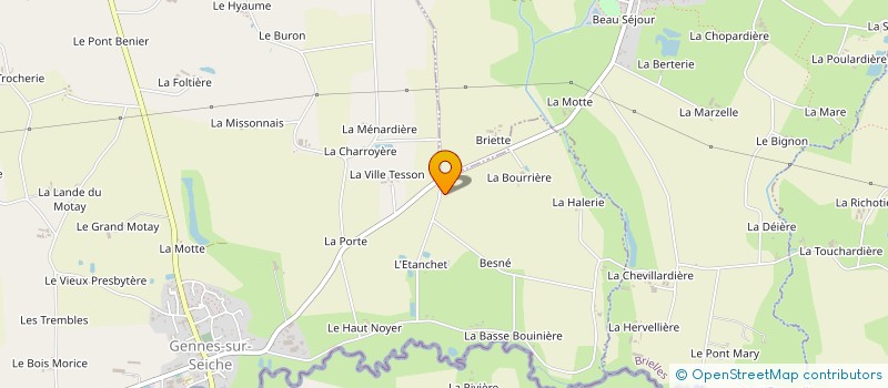 localisation de l'entreprise MADAME MARIE POTTIER  GENNES-SUR-SEICHE