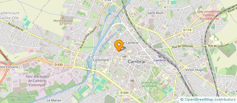 localisation de l'entreprise MADAME MARIE POTTIER  CAMBRAI