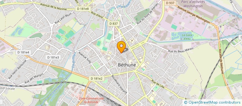 localisation de l'entreprise MADAME MARIE POUCHAIN à BETHUNE