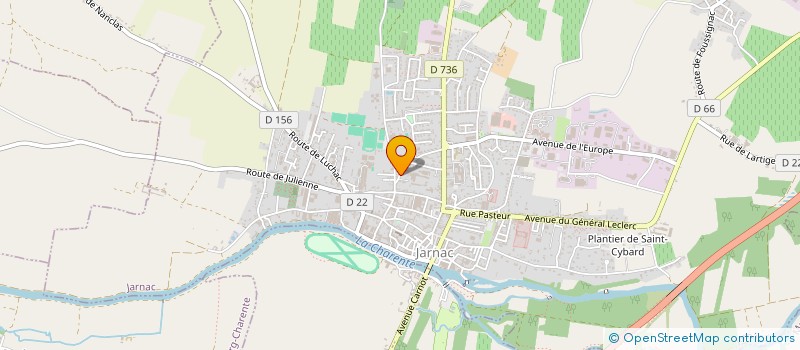 localisation de l'entreprise MADAME MARIE POUCHARD à JARNAC