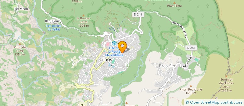 localisation de l'entreprise MADAME MARIE POUDROUX  CILAOS