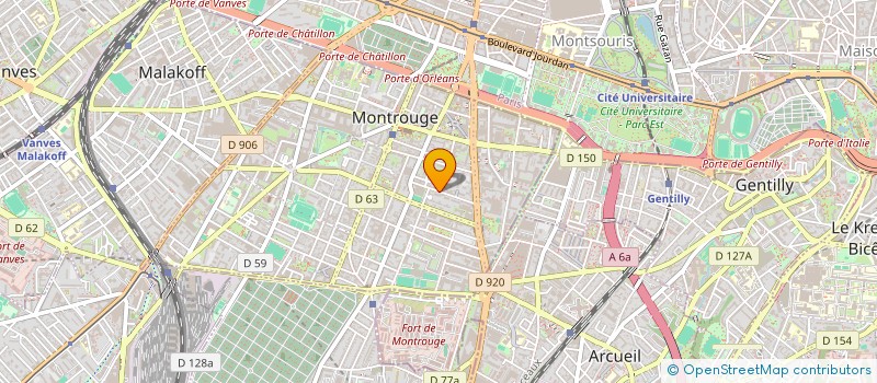 localisation de l'entreprise MADAME MARIE POUGET  MONTROUGE