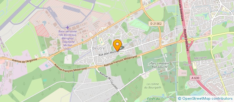 localisation de l'entreprise MADAME MARIE POUGET  MERIGNAC