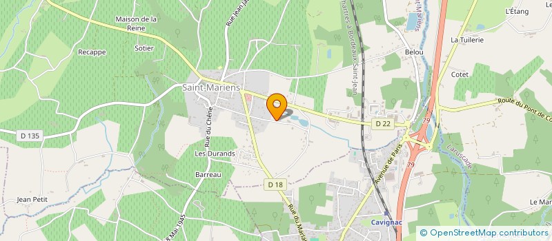 localisation de l'entreprise MADAME MARIE POULET  SAINT-MARIENS