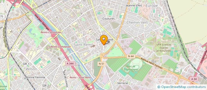 localisation de l'entreprise MADAME MARIE POUPART  REIMS