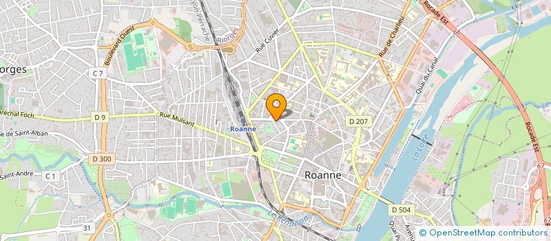 localisation de l'entreprise MADAME MARIE POUSSIN  ROANNE