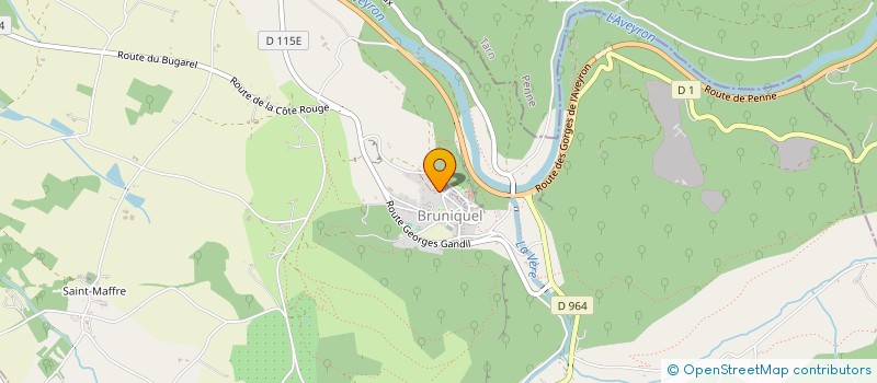 localisation de l'entreprise MADAME MARIE POUSSOU  BRUNIQUEL