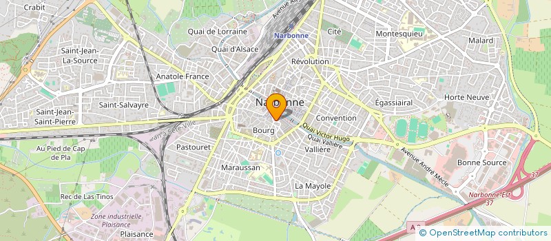 localisation de l'entreprise MADAME MARIE POZIN à NARBONNE