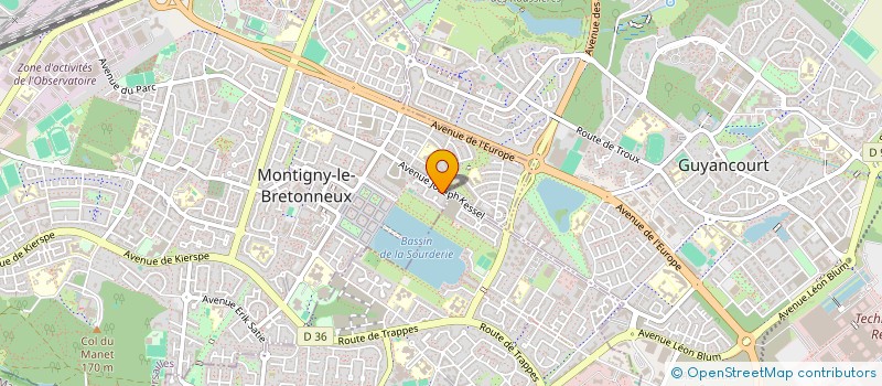 localisation de l'entreprise MADAME MARIE POZNANSKI  MONTIGNY-LE-BRETONNEUX