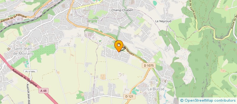 localisation de l'entreprise MADAME MARIE POZZERA  LA BUISSE