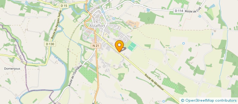 localisation de l'entreprise MADAME MARIE POZZONI  ASTAFFORT