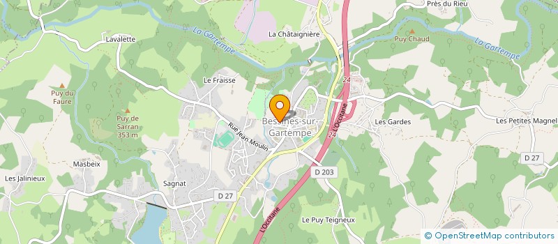 localisation de l'entreprise MADAME MARIE PRADINES  BESSINES SUR GARTEMPE