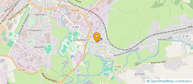 localisation de l'entreprise MADAME MARIE PRAT à ARPAJON-SUR-CERE