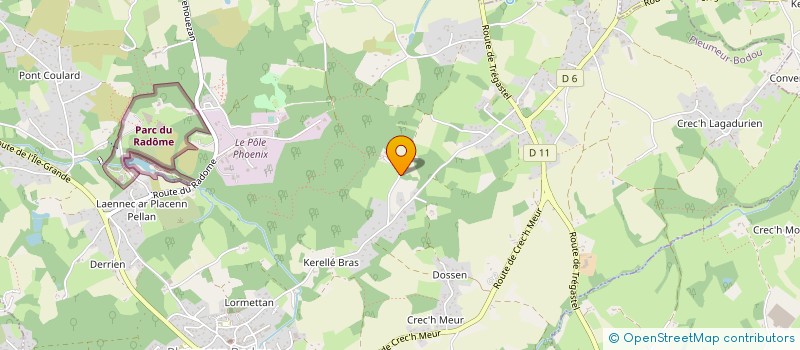 localisation de l'entreprise MADAME MARIE PRAT-SIFFRE  LANNION