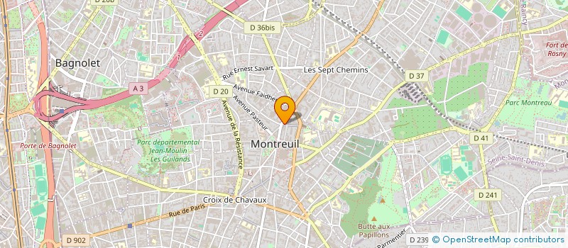 localisation de l'entreprise MADAME MARIE PRETRE à MONTREUIL