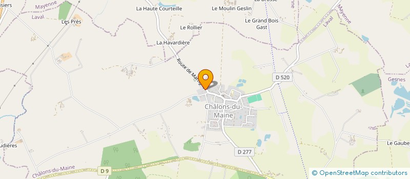localisation de l'entreprise MADAME MARIE PREVOT à CHALONS-DU-MAINE