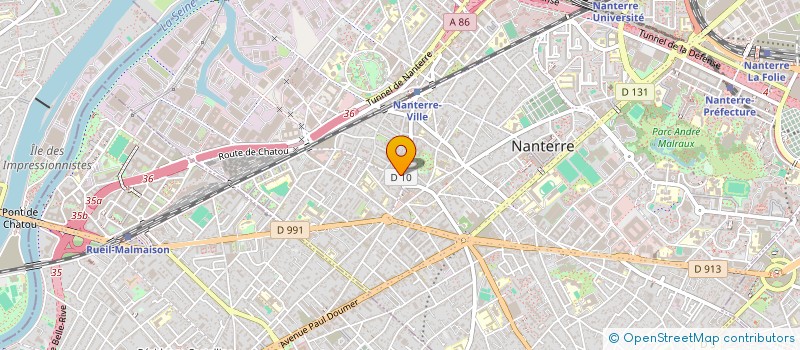 localisation de l'entreprise MADAME MARIE PRIGAUT  NANTERRE