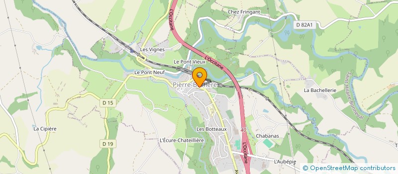 localisation de l'entreprise MADAME MARIE PRIOLLAUD à PIERRE-BUFFIERE