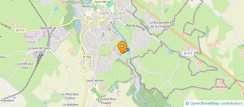 localisation de l'entreprise MADAME MARIE PRIOUR  SAINT-LAURENT-SUR-SEVRE