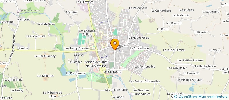 localisation de l'entreprise MADAME MARIE PRONOST à LA MEZIERE