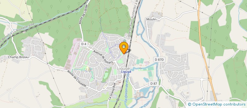 localisation de l'entreprise MADAME MARIE PROT  LIGUGE