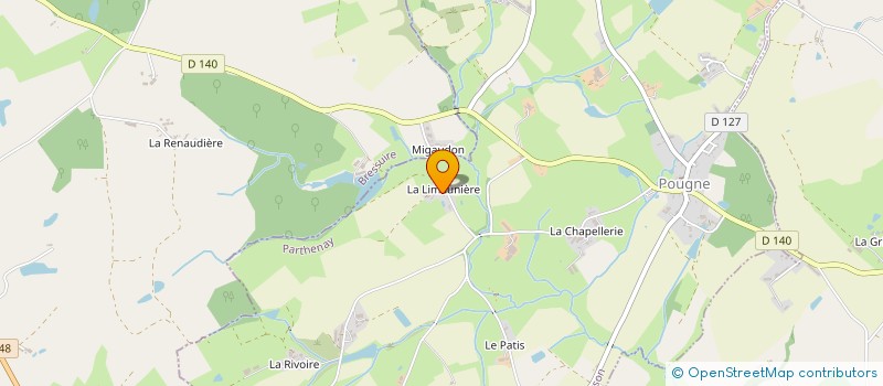 localisation de l'entreprise MADAME MARIE PROUTEAU  ALLONNE