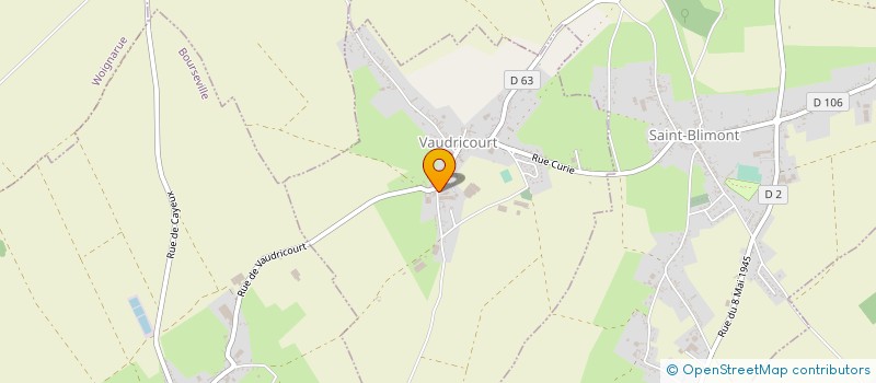 localisation de l'entreprise MADAME MARIE PRUVOST  VAUDRICOURT