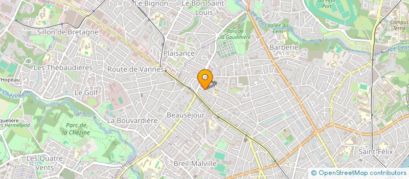 localisation de l'entreprise MADAME MARIE PRUVOST à NANTES