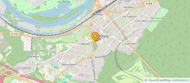 localisation de l'entreprise MADAME MARIE PRUVOT  POISSY