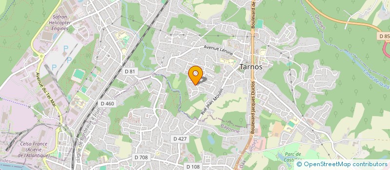 localisation de l'entreprise MADAME MARIE PRZYSUSKI  TARNOS