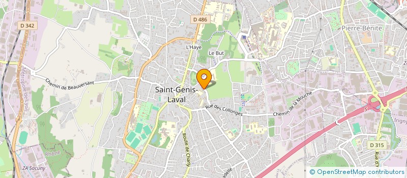 localisation de l'entreprise MADAME MARIE PUREUR  SAINT-GENIS-LAVAL