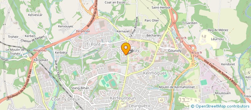 localisation de l'entreprise MADAME MARIE QUEFFELEC à QUIMPER