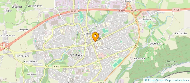 localisation de l'entreprise MADAME MARIE QUEINNEC  LANDIVISIAU