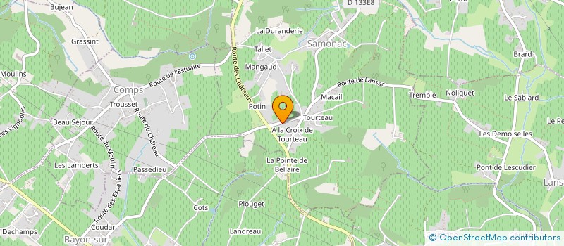 localisation de l'entreprise MADAME MARIE QUERAL  SAMONAC