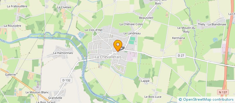 localisation de l'entreprise MADAME MARIE QUERARD  LA CHEVALLERAIS