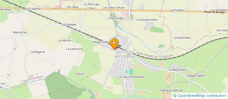 localisation de l'entreprise MADAME MARIE QUESNEL  SAINT-PLANCHERS