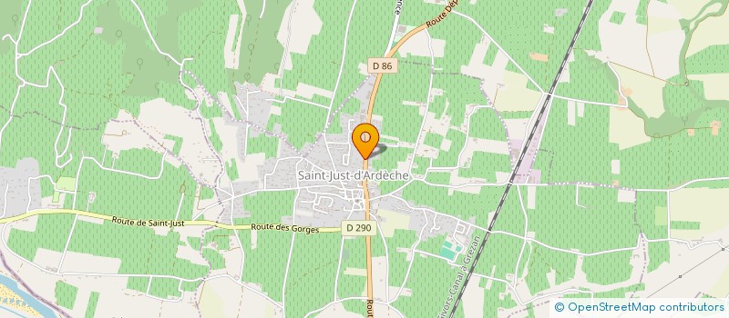 localisation de l'entreprise MADAME MARIE QUETGLAS  SAINT-JUST-D'ARDECHE