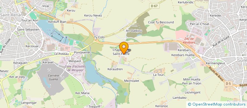 localisation de l'entreprise MADAME MARIE QUINQUIS  GUILERS